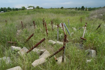 Thunder Bay Drive-In Theatre - PILE OF POLES